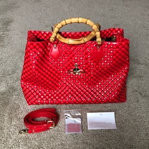Vivienne Westwood Bamboo handle large bag new
